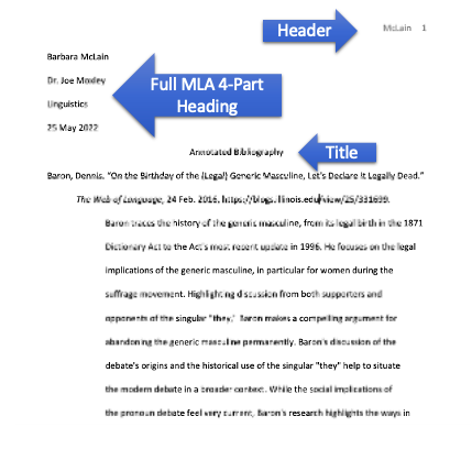 what is an annotated bibliography in psychology